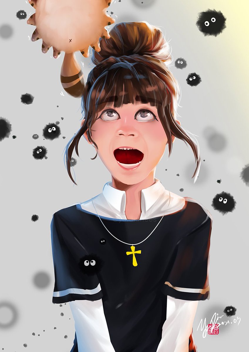 yudiariees's tweet photo. The look of "WHAT?! Sunday already?" #illustration
#painting
#digitalpainting
#characterillustration
#digitalillustration
#digitalart
#drawindifferentstyles
#funnyexpression
#expressionstudy
#portraitart
#portraitpainting
#drawanimation
#artstudy
#totoro
#catbus
#Wacom https://t.co/aqJhffUNVc