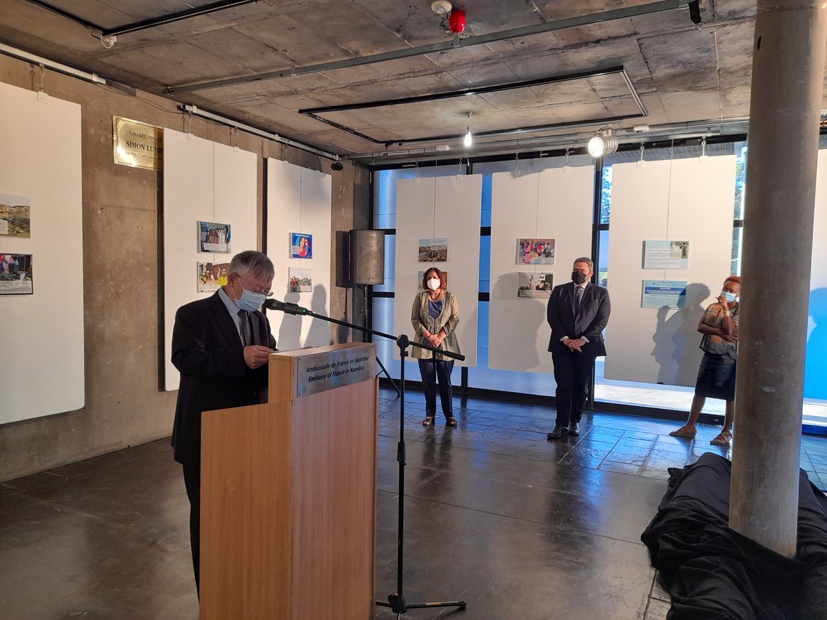 UNESCOWindhoek's tweet photo. The 2-day #WorldWaterDay commemorations closed off on a high note as the audience had an opportunity to explore a comprehensive understanding of water’s true multidimensional value in the form of dialogue, a photo exhibition &amp; cultural dance 
@fnccnam   
@UNDPNamibia 
@MAWLR_Nam https://t.co/HzmFHMW9SR