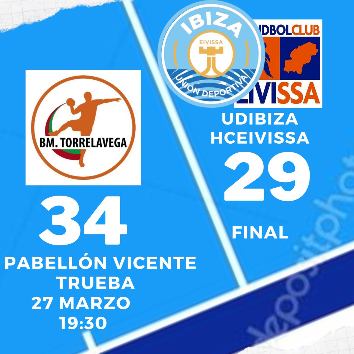 HCEivissa's tweet photo. No pudo ser.
Enhorabuena @BMTorrelavega
Gran equipo, rocoso y luchador.
Nos vemos a la vuelta, esperamos que con nuestra afición.
#unifdosPorElDeporte #HoSoyIbiza #Cap_I_Collons https://t.co/CDJXOESnqW