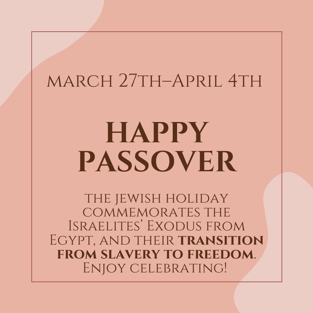 Happy Passover to those who celebrate! #Passover #Holiday #Joy #Interfaith #Jewish