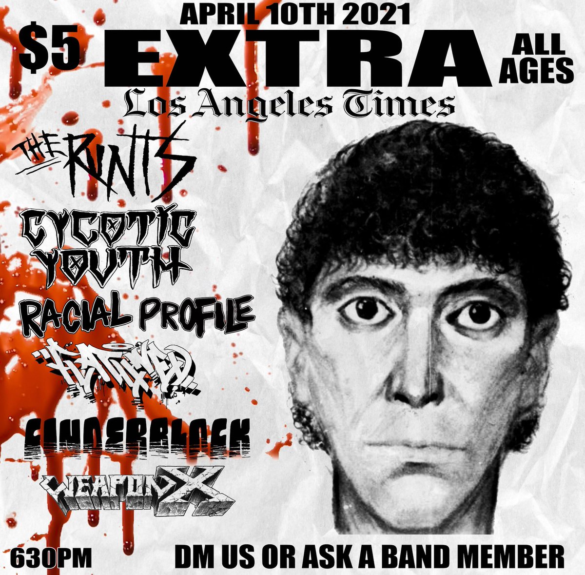 cycoticyouth's tweet photo. “Rotten” filmed from inside the PIT! https://t.co/cJshyMfbSm via @YouTube.. Out next gig is April 10th in DTLA.. Get at us directly for address here or on Instagram. https://t.co/wXy6jjVEAK