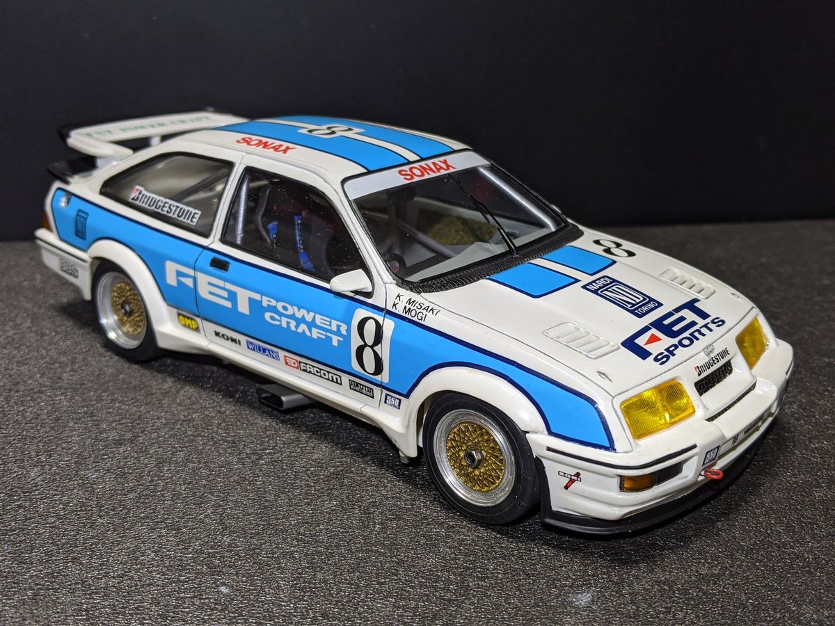 1/24 タミヤ - Yahoo!オークション タミヤ　1/24　フォード　シエラ　RS500　Gr.A　FET仕様　2台セット ピューミニ シ フォード トランピオ 自動車