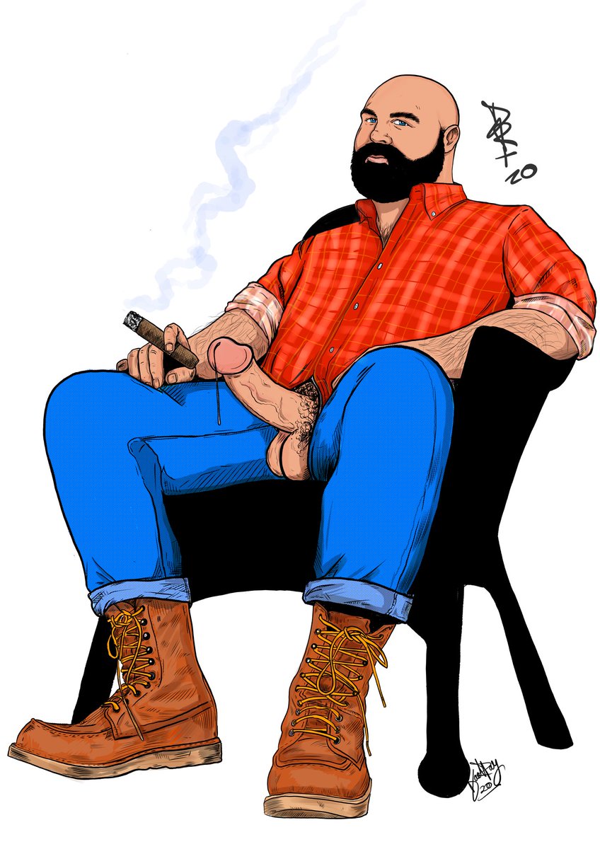 filthart's tweet photo. Daddy’s waitin’ for ya boi !

#DRFILTHART #Homoeroticart #daddybear #cigardaddy  #universalfilth https://t.co/QDRs6TtAeO