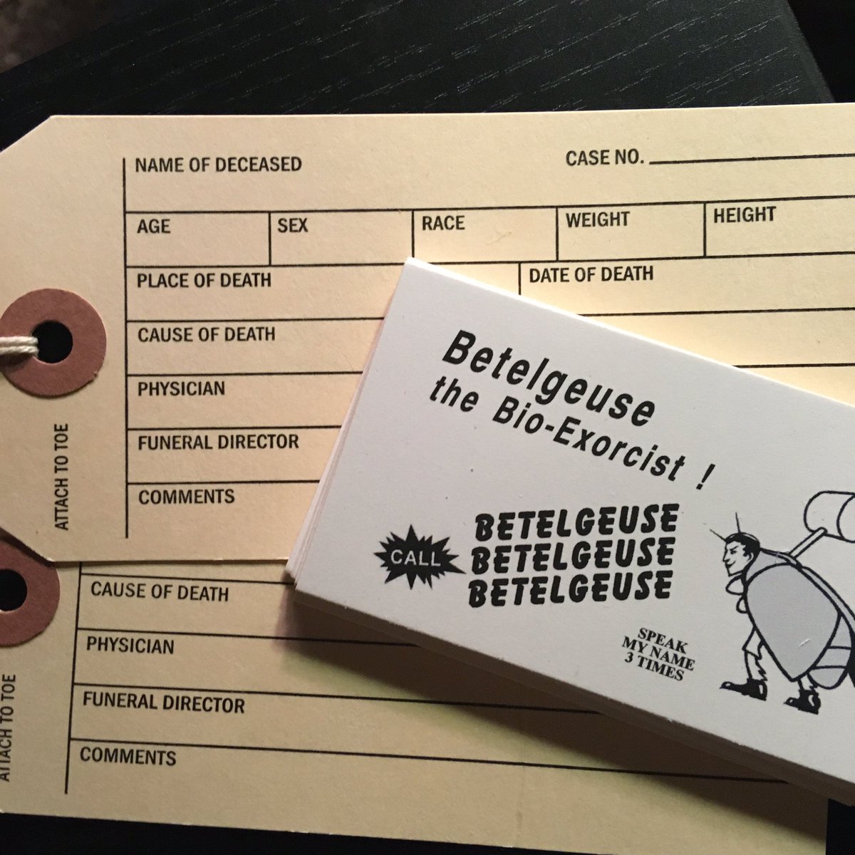 Mortuary Toe Tags just posted to sickcuriosity.com