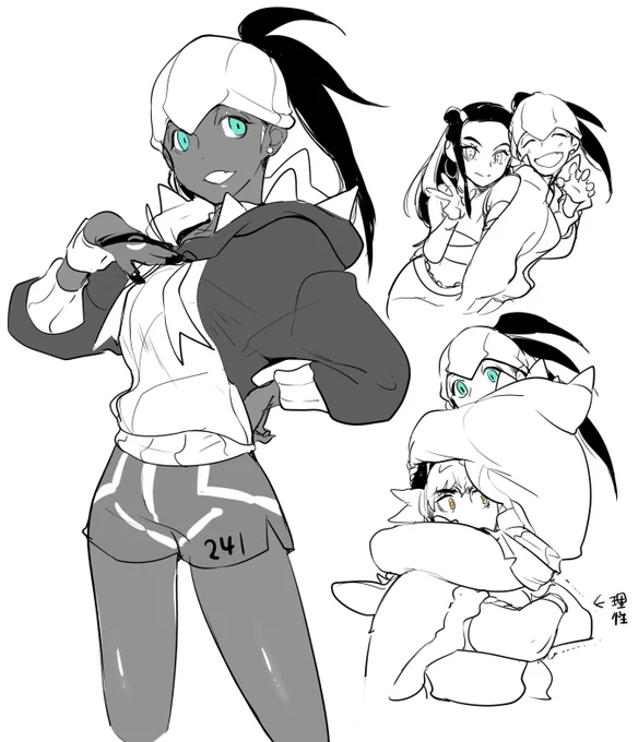 にょっキ♀。スレンダー美人が描けないので、毎回ロリ巨乳に振り回されるダを描いてしまう…。 