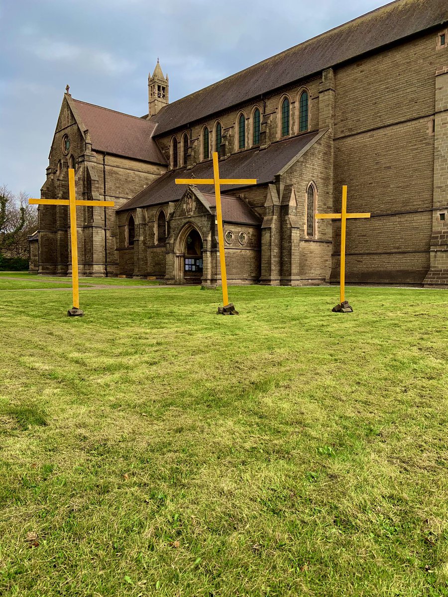 BenofAberavon's tweet photo. @FrBennyBoy putting his GCSE wood work skills to use. Congratulations Joshua on being the first person to spot our Holy Week Crosses @LlandaffDio #ThisisHolyWeek https://t.co/TZO9jrzre9