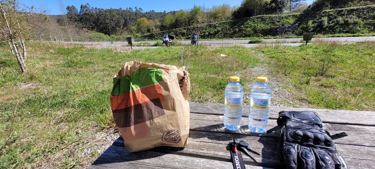 RideGalicia's tweet photo. Wnt for a ride to find a nice waterfall, you could actually walk underneath, then got some junk food and a nice coffee nice day 🏍 hope you all have a nice ride out too 😀 https://t.co/4xvpthEHYl