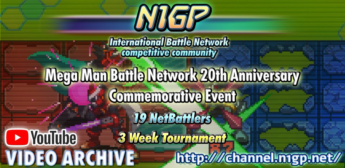 N1Grand's tweet image. NetBattlers, did you miss the first half of the N1GP's MMBN 20th Anniversary Tournament? Well don't worry, we've just uploaded our round robin tournament livestream to Youtube! Competitive Battle Network 6 is just getting started and you can join too!

youtu.be/88SuZxoQ16U