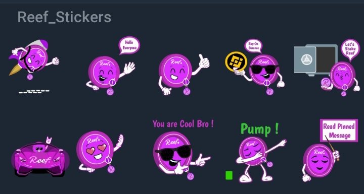 Bogel152's tweet photo. @ReefDeFi Hi @ReefDeFi Here my contribution for Sticker Contest. Those are Animated Stickers with High Quality + Mascot Focus

Telegram: @Yaumilk
Link stickerpack
https://t.co/G0O9cSTSim

#ReefStickerContest https://t.co/H7qWW5gePc