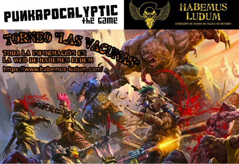 Habemus_Ludum's tweet photo. TORNEO «LAS VACUNAS»
3 de abril por la mañana.
https://t.co/kc3TWYX0Ki

@Punkapocalyptic #Punka #Punkapocalyptic #torneo #Vacunas #wargames #wargaming #postapocalyptic #ElParamo #mutardos #pandilleros #HijosDeLaSangreNegra #chatarreros #VReich #Amok https://t.co/N2pnZUgKhv