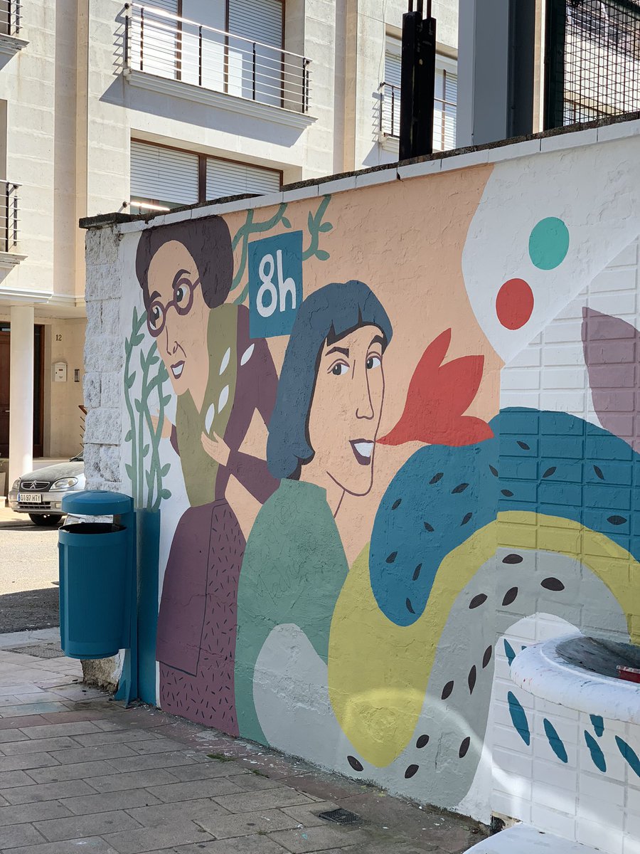 FranCasamayor's tweet photo. 💪 💜 El mural de La Rioja #vatomandoforma

#elmuralsemultiplica 

Enormes @UNLOGICCREW y Antonia Santolaya 👏👏 https://t.co/oQx8vCw6K7