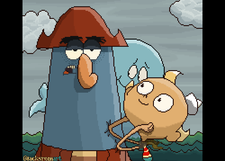 friends come and go, but candy is always sweet. #TheMarvelousMisadventuresOfFlapjack #pixelart