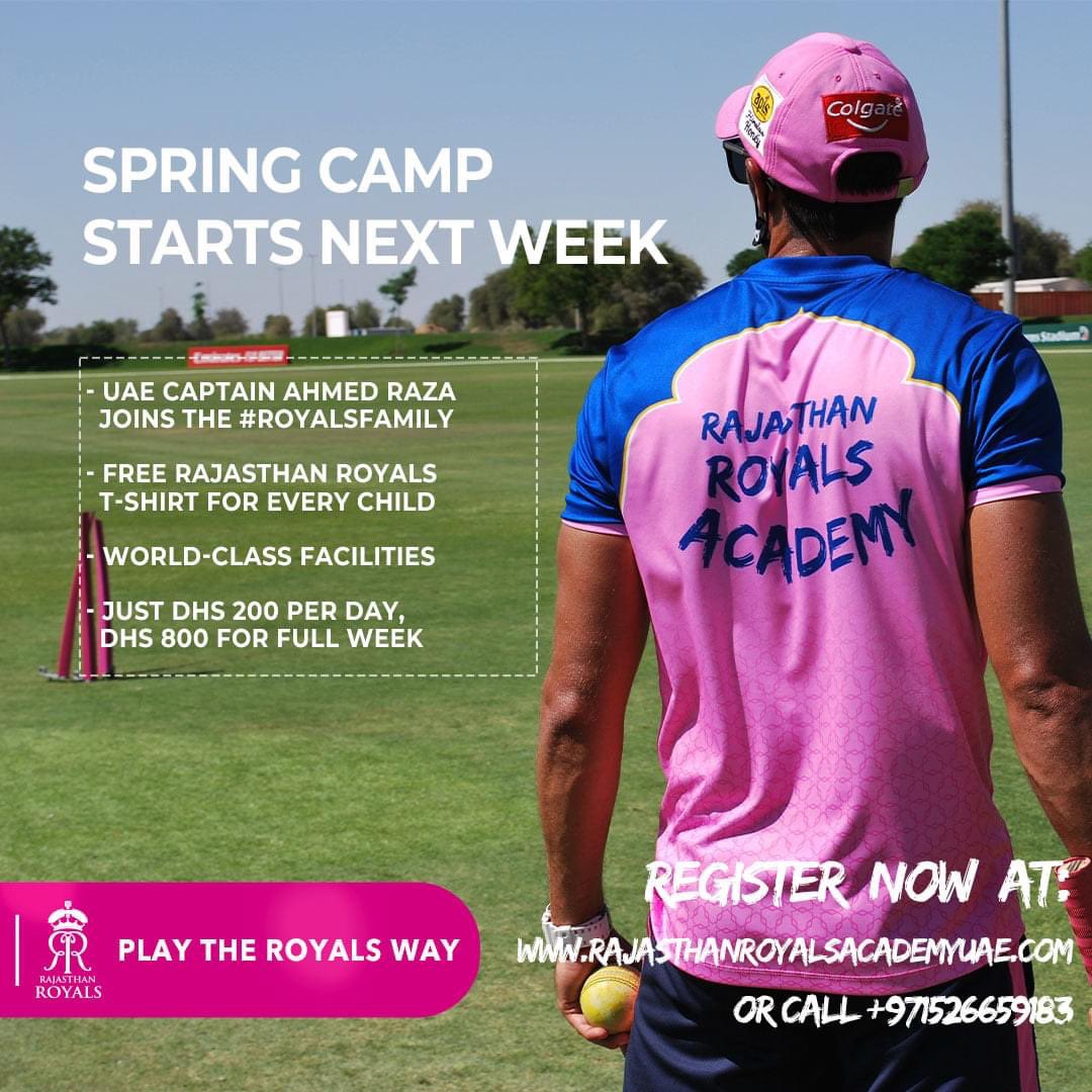 Rajasthan Royals Academy Uae Rracademyuae Twitter