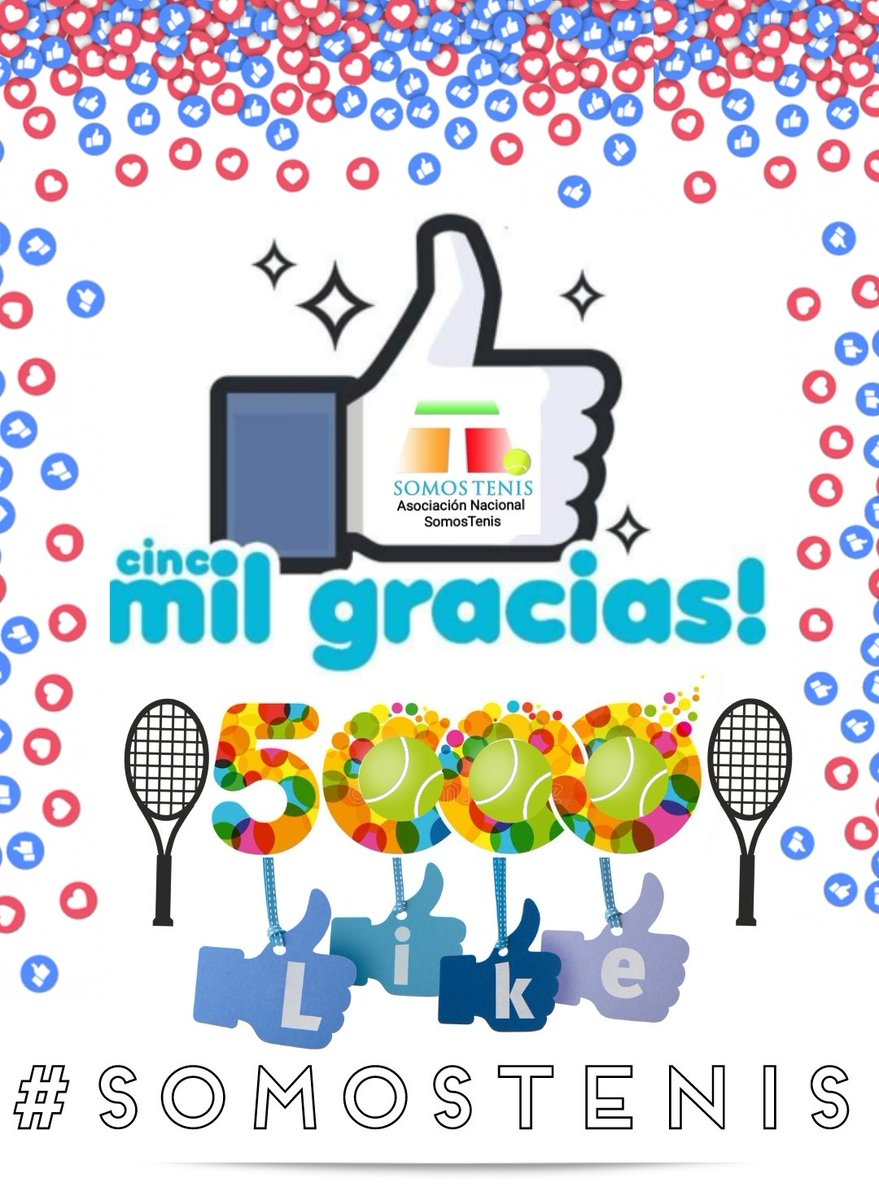 SomosTenis_es's tweet photo. 🎉¡¡¡Ya somos más de 5️⃣0️⃣0️⃣0️⃣ en @Facebook !!!🎉🎉 Gracias por vuestro apoyo de todo corazón♥️🎾. https://t.co/6g8LIT8sFK #SomosTenis #SumandoTenis https://t.co/fPpn2cOK6H