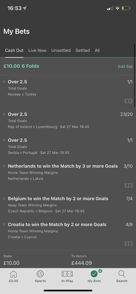 BuckandLoot's tweet photo. Didn’t have a good day today with Crawley getting beat but hopefully the internationals can get us back to winning ways and get this massive 44/1 in for us🔥🔥🔥 https://t.co/zgjwOI6lOU