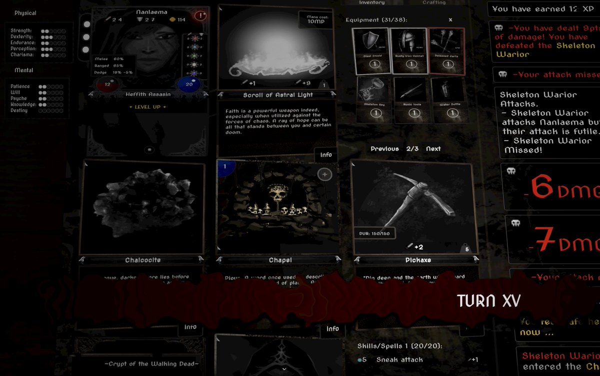 nospoonnocake's tweet photo. randomised turn label splashes :D

#gamedev  #gamedevelopment #indiedev #IndieGameDev #indiegame #RPG #roguelike #angularjs #fantasy #darkfantasy #screenshotsaturday https://t.co/AV3PvnLwG9