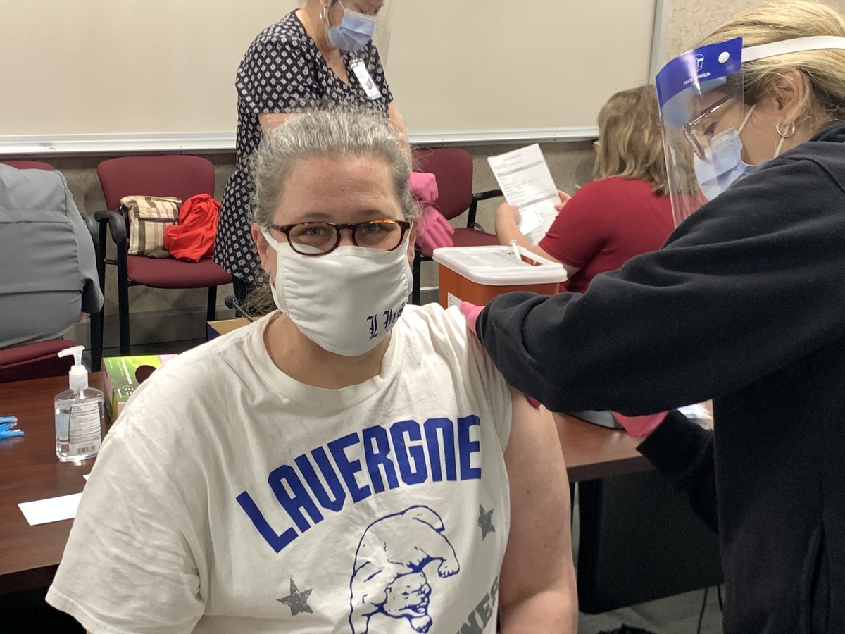 So thankful for teachers and staff that are getting their 2nd COVID vaccine today at our RCS School Nurse Vaccine Clinic.
