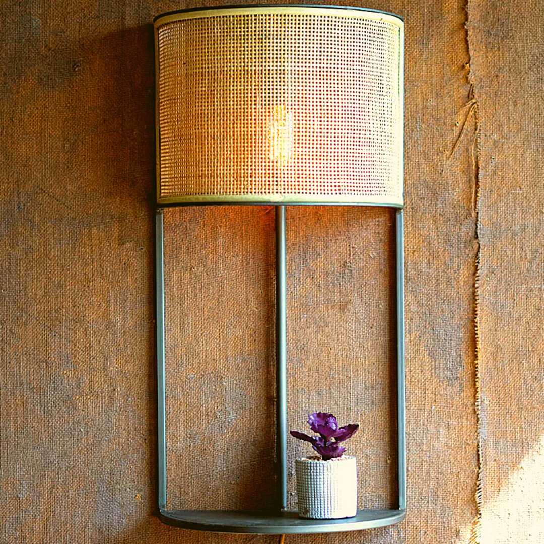 This sconce light in a modern rustic piece will blends perfectly into many different types of home. 
#sconce #sconcelighting #wallsconce #rattanwalllight #wallmountlighting #rattanlamp #instadecor #lightingdecor #halllighting #decolight #homedecor #homeaccents #bluelotushomegoods
