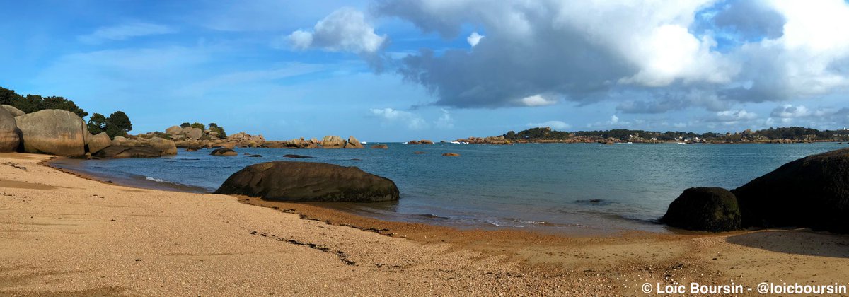 LoicBoursin's tweet photo. Panoramique incroyable sur la plage de l'Île Grande en #Bretagne ! 🌟 https://t.co/WDGgJIxRsR