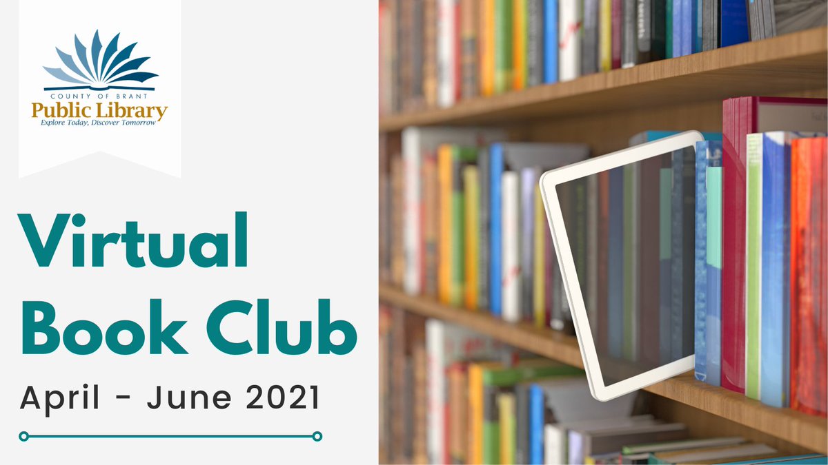 brantlibrary's tweet photo. 📖 Register today for our Virtual Book Club, running from April to June 2021!

Register online at https://t.co/h3mFxDQ7uE, in person at your local branch, or call us at 519-442-2433.

#BrantLibrary #BrantCommunity #BrantReads #VirtualBookClub #BrantLibraryVirtualBookClub https://t.co/1VcHwYvisF