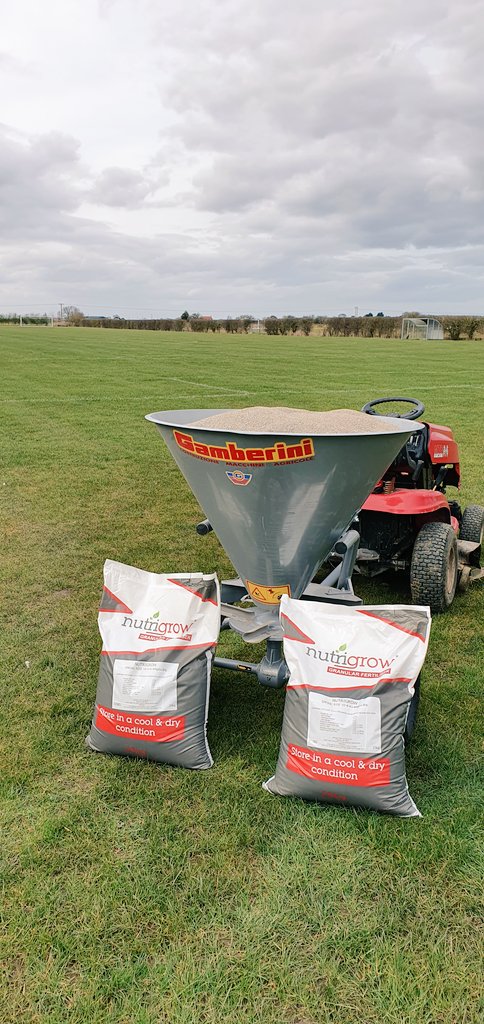 ltfceddieclark's tweet photo. I would like to thank @Ryan_Agrigem and all that was involved @AgrigemLtd in the supply off our @nutrigrowuk spring rise fertiliser 10-4-4 +TE and are new Gamberini trailed spreader @LincolnshireFA @AdamtLFA @FootballFoundtn @julien_morris @mishimp @GMA_SALTEX @mowermanjimmy https://t.co/2DkufpbL5O