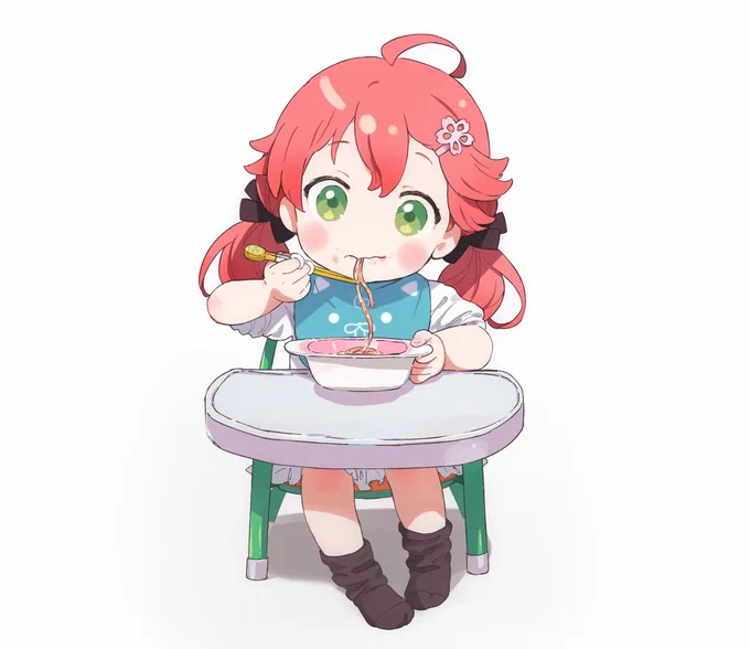お箸トレーニングのみこち!にぇ!
#miko_Art 