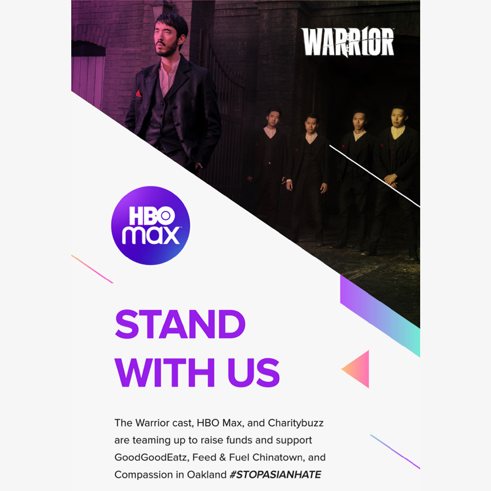 Fight for justice and stand with the AAPI community with the cast of @HBOMAX’s Warrior. Featuring exclusive items from the estate of <a href="/brucelee/">Bruce Lee</a>, martial arts legend and Hollywood icon. Go to charitybuzz.com/warrior

#StopAsianHate <a href="/charitybuzz/">Charitybuzz</a> #HBOMAXWarrior