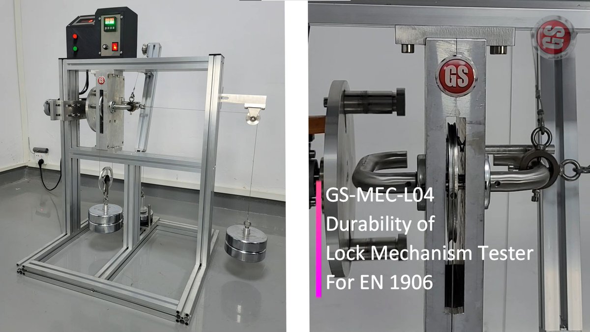 GreatSafeHK's tweet photo. https://t.co/ruzHiwzxDw

EN 1906 Durability of Lock Mechanism Tester
#EN1906
#DurabilityofLockMechanismTester
#GreatSafeApparatus
#LockTesting
#TestingMachine
#MakeTheWorldSafer https://t.co/tL8j91uOcl