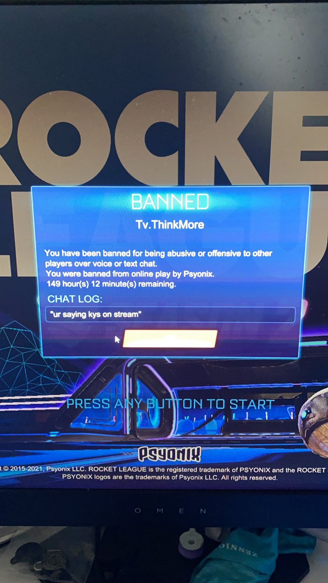 ThinkMoreTv1's tweet photo. @PsyonixStudios @RocketLeague are you serious????????????? I DIDNT DO ANYTHING https://t.co/dAYLctVBuO