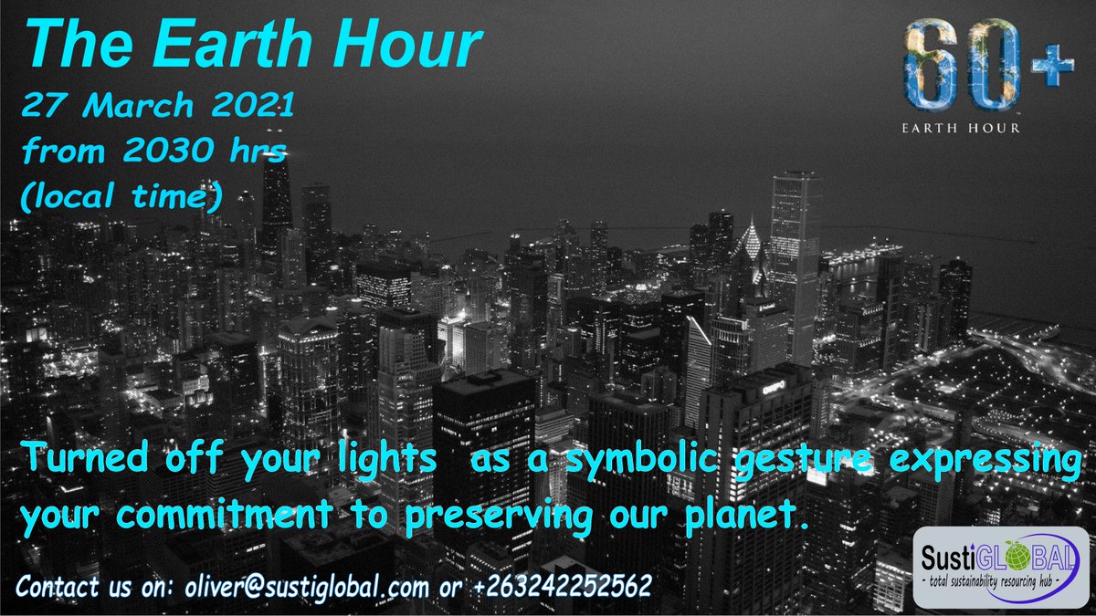 Turn off the lights for an hour! *Make an impact and join us for just an Hour as we speak up for nature!*