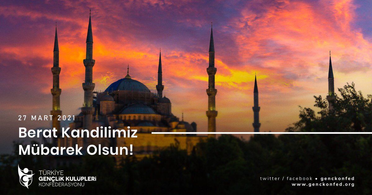 Berat Gecesinin tüm insanlık için hayırlara vesile olmasını temennisi ile kandilimiz mübarek olsun.