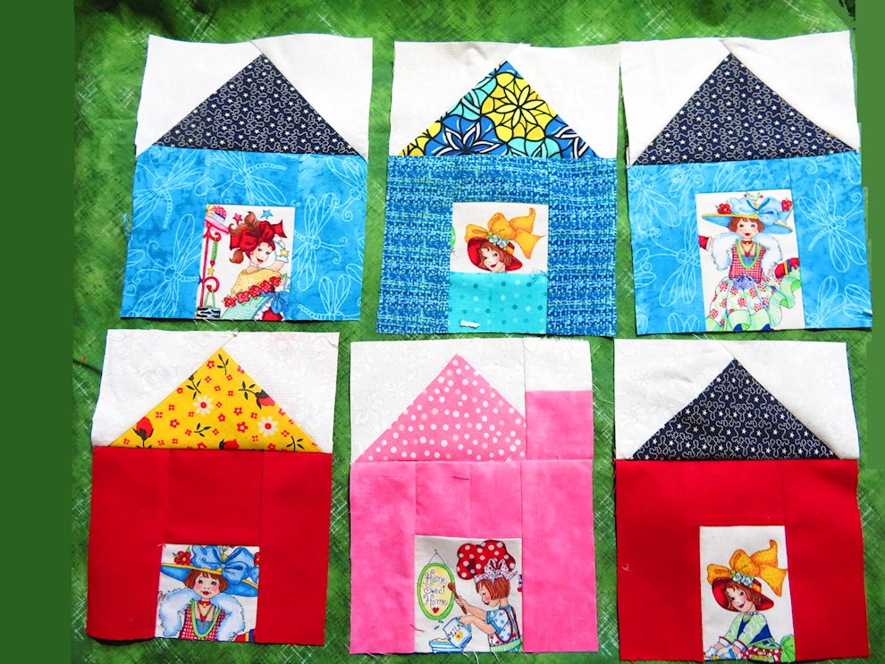 NONNIE_P's tweet photo. Making houses for the exchange I am participating in on Frances's FB group .... First quilting I have done in months... feels good to get back to it. https://t.co/k0mllKNaL6