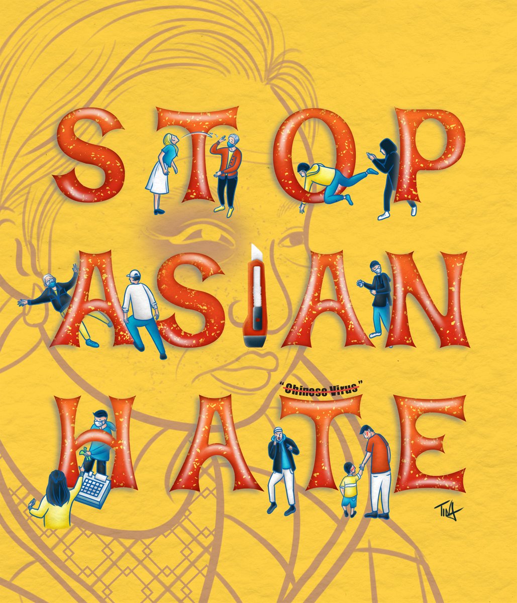 TinaMeiArt's tweet photo. During this already difficult time, Asian hate crimes have heightened and it has been extremely hard for me to swallow. I created this illustration in hope to spread awareness through education and love.💕
#StopAsianHate #stopaapihate #campaignart #womenofillustration #noaapihate https://t.co/pTxrP8UFUy