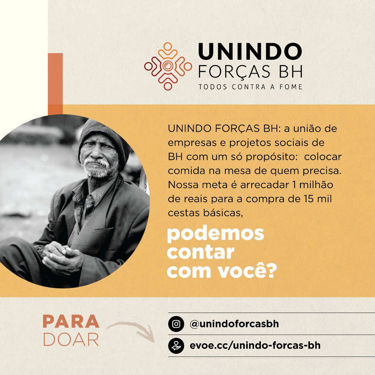 Akemi_prof's tweet photo. O AtoEfeito (grupo de voluntários do qual faço parte) faz parte do movimento - “Unindo Forças BH”.
Tem muita gente passando fome, de verdade, esse movimento tem como objetivo arrecadar dinheiro para comprar e distribuir cestas básicas em BH. https://t.co/3Cs0kbLOjf