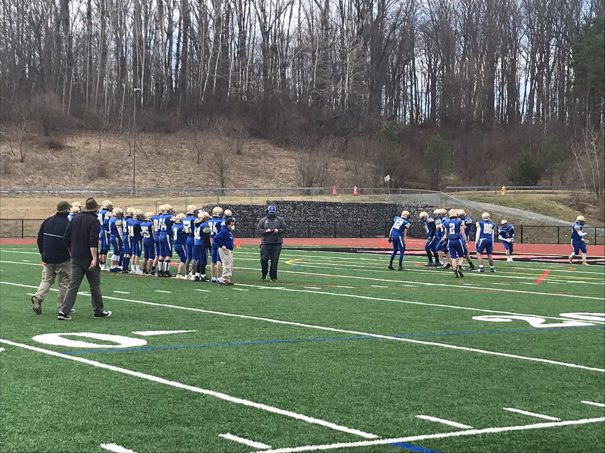 The Golden Horde football teams gets warmed up for their game on <a href="/MechanicvilleFB/">Mechanicville Football</a> ‘s beautiful turf facility!!! Thanks for hosting <a href="/granville_csd/">Granville CSD</a> <a href="/goldenhordeclub/">Granville Golden Horde Booster Club</a> <a href="/gvillegoldmine/">THE GOLDMINE</a>