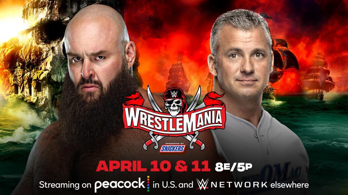 In two weeks time...it’s 
Brains vs. Ba Ba Ba Braun
#WrestleMania <a href="/WWE/">WWE</a>