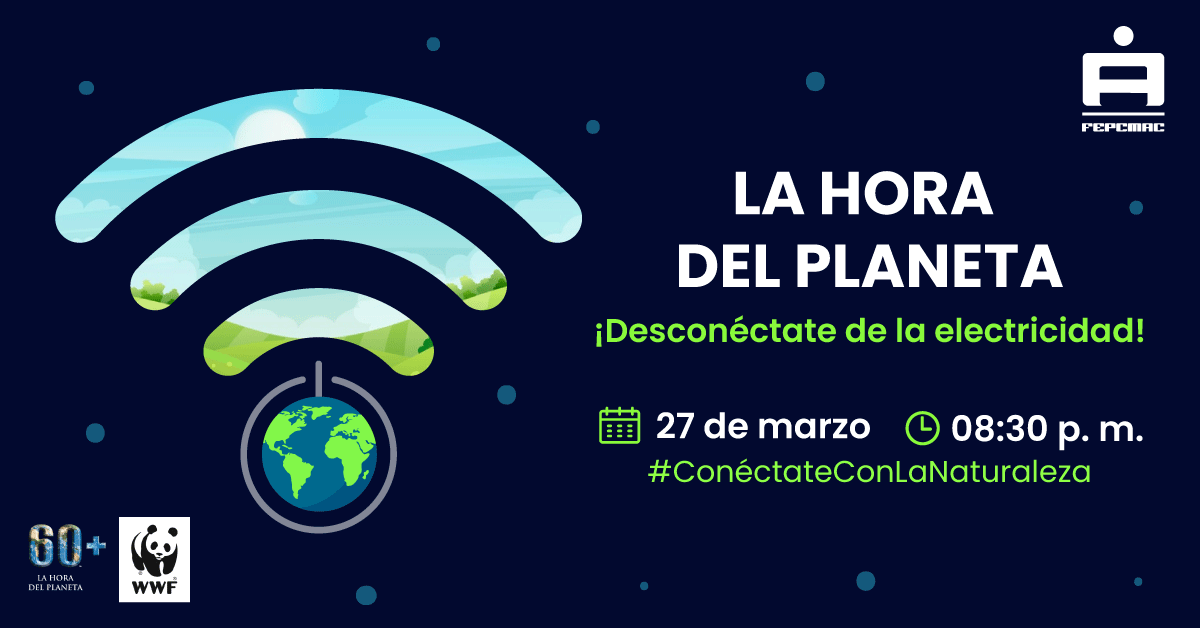 FEPCMAC's tweet image. Hoy, sábado 27 de marzo, es “La Hora del Planeta”🌏 uno de los movimientos ambientales más grandes del mundo.
La FEPCMAC está comprometida con el cuidado del medio ambiente.

➡ Para participar deben apagar las luces durante una hora, de 8:30 p.m. a 9:30 p. m. 

#FEPCMAC