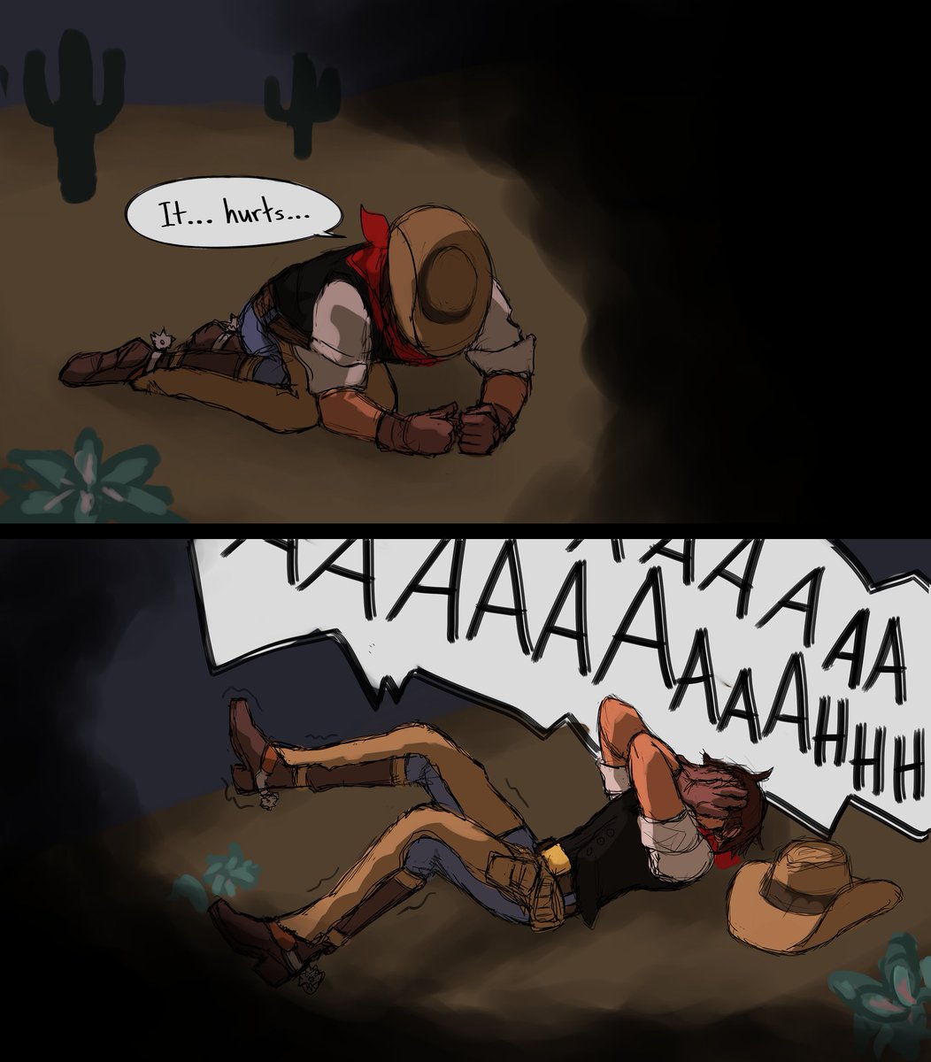 Had to doodle a lil comic for @cybuuorg 's fic 'the ghost basin' ?
Love me some of that sweet, sweet Jesse angst ♥️
