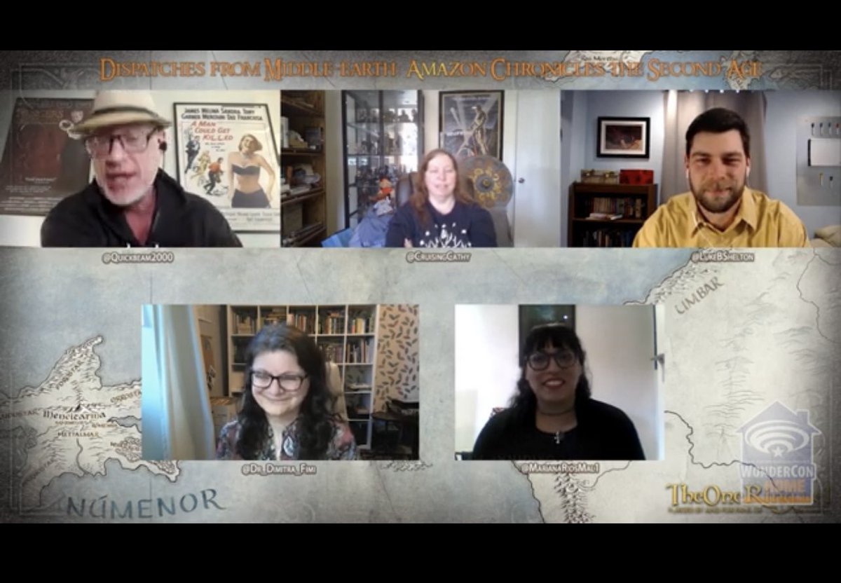 Dr_Dimitra_Fimi's tweet photo. I was interviewed by @theoneringnet’s @CruisingCathy and @Quickbeam2000, alongside @UofGFantasy PhD alumni @LukeBShelton and PhD candidate @MarianaRiosMal1, on #Tolkien, evil, and how the Second Age may come to our screens via @LOTRonPrime! #LOTRonPrime 👇
https://t.co/IzfMburkRV https://t.co/XM8P5hj0x6