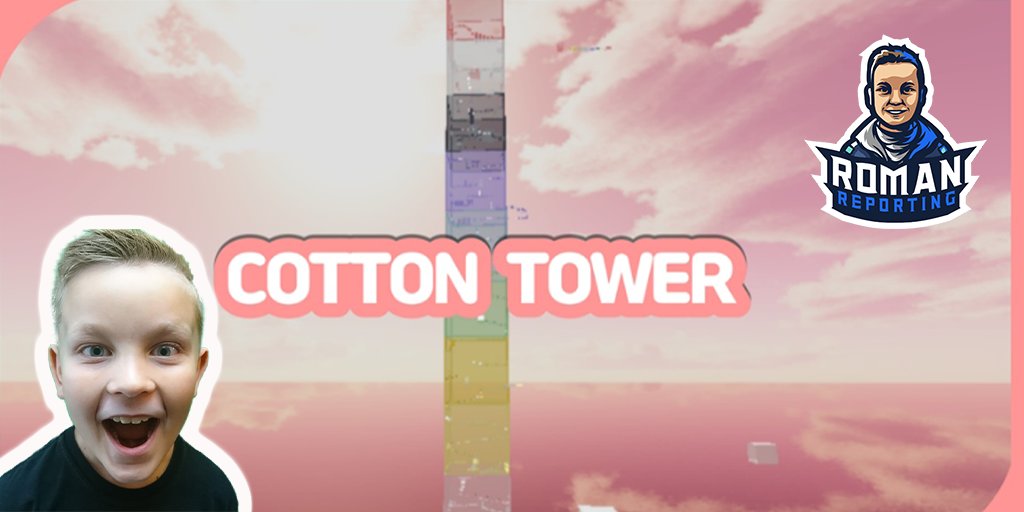 Romanreporting1's tweet photo. Playing Cotton Tower on Roblox tonight at 6.30pm come and join in! 
https://t.co/Z8eDK4DPxF
#roblox #cottontower #livestreaming #livestreamer #Livestream #gamingcommunity #roadto2k https://t.co/l5VwCCNCrB