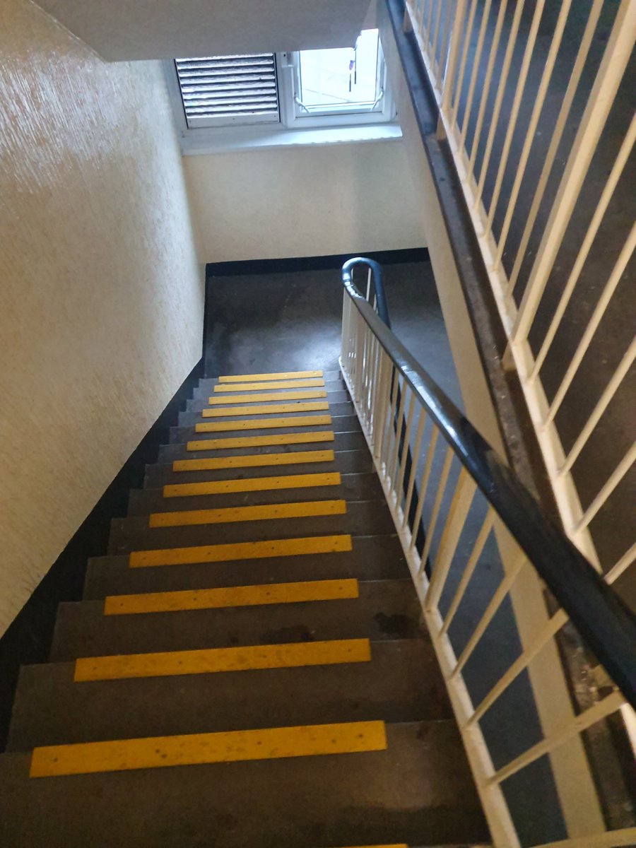 YardleyWMP's tweet photo. Patrolling Bakeman House, stairways no trace of any youths #howwelikeit https://t.co/IQKkrBDBcj