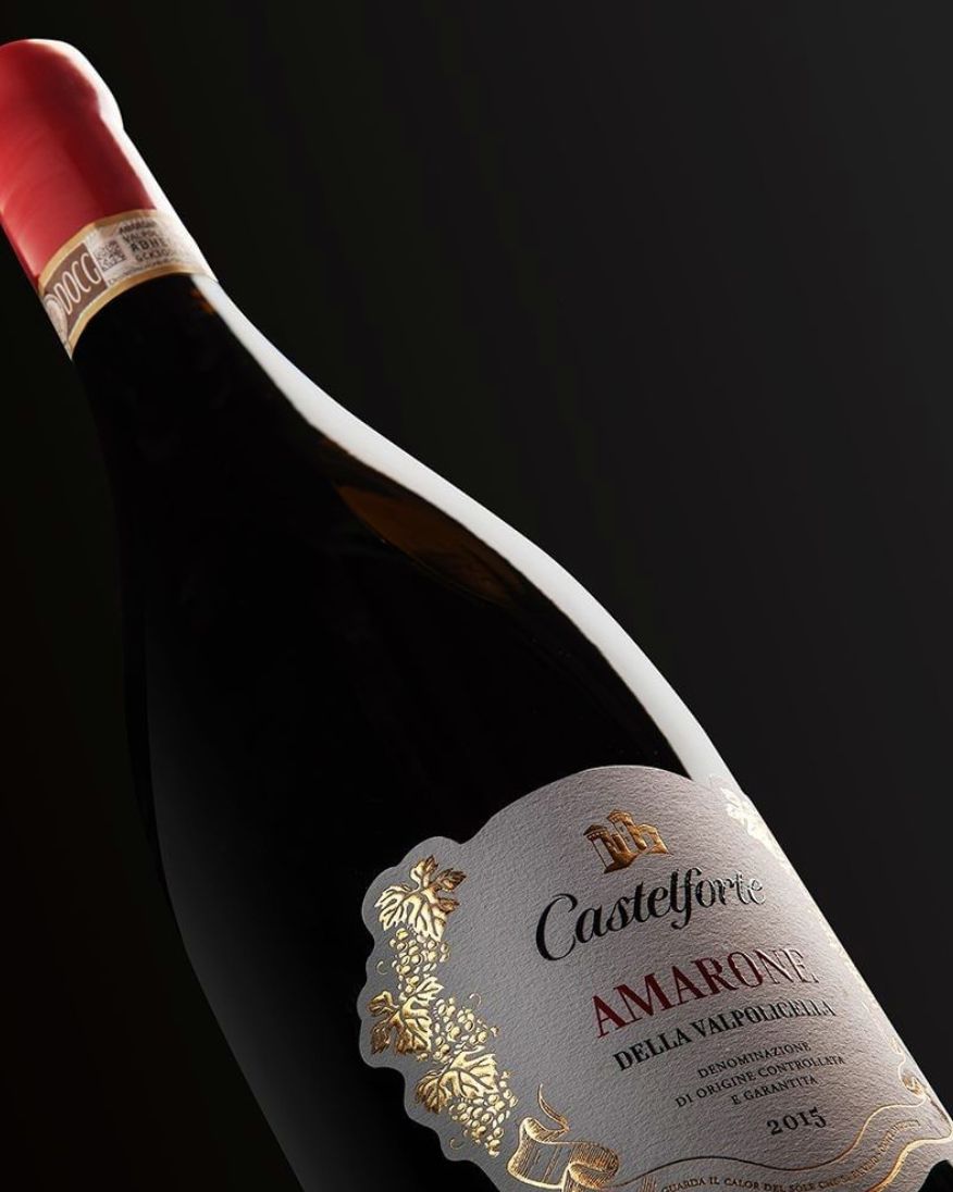 CSWS_BC's tweet photo. From @CantineRiondo in the Veneto wine region, #Castelforte is an Amarone Della Valpolicella with liquid blueberry, dark plum, red berry, cherry &amp; dried fig flavours. Sweet &amp; spicy on the finish, try it paired with Moroccan fare for the perfect Saturday evening 🍷 @bcliquorstores https://t.co/dlxmF5J8BS