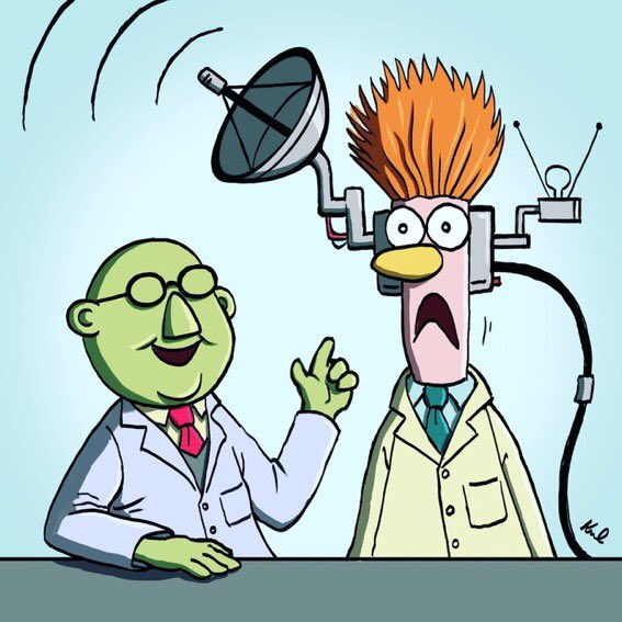 alex_nman's tweet image. #MuppetLabs #MuppetArt 
#Beaker #DoctorBunsenHoneyDew 
🖤😂