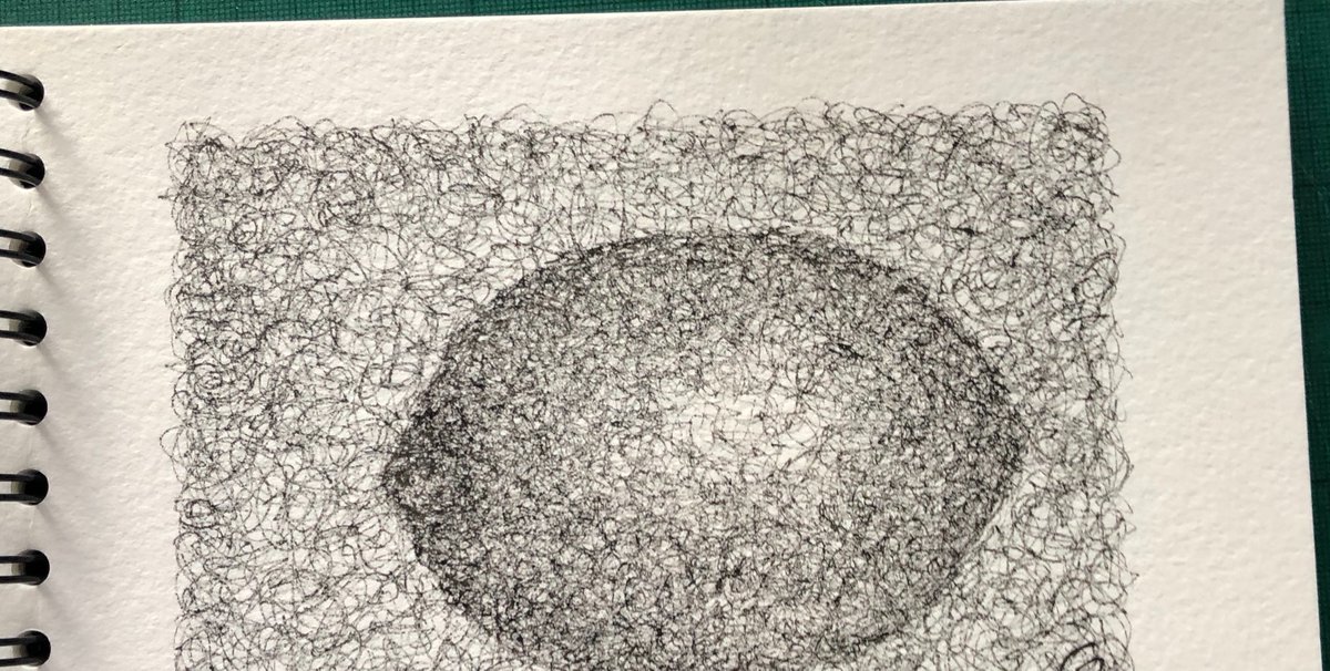 GillyTSculpture's tweet photo. Here are a couple of my drawings that I call #inflections but fit perfectly with #NationalScribbleDay https://t.co/uZe4G2Jd3r