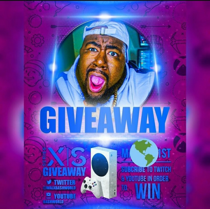 WAL_Z0NE's tweet photo. 2DAY (3/27/21) WE'RE GIVING AWAY A FREE XBOX SERIES S COURTESY OF @walxbashworld ... SUBSCRIBE TO https://t.co/pUIgpmmMvx & YOUTUBE TO ENTER GIVEAWAY!
#WALup #WALxBashworld #BashMob #XboxSeriesS #Nba2k21 #LogoBash #FreeGiveaway #Twitch #YouTube #WALapparel #WALzone #MartialWAL https://t.co/vsYOTrwQ1b