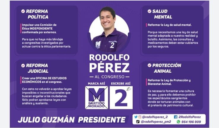 RodolfoPerezOpe's tweet photo. @hatunruna_ @FlorPabloMedina Muchas gracias por considerarnos @hatunruna_ Con @FlorPabloMedina iremos como equipo #2y3 a recuperar el Congreso. Si deseas conocer más sobre mis propuestas puedes leerlas aquí: https://t.co/lFwsRIE3ii