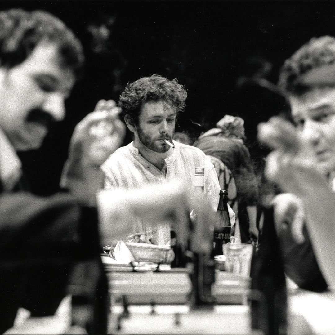 NationalTheatre's tweet photo. Before befriending a demon in Good Omens, @michaelsheen was spending time at the National Theatre.

Michael first appeared on the National Theatre stages in 1996 as Daniel Croft in The Ends of the Earth, alongside Karl Johnson at the then Cottesloe Theatre. https://t.co/g2u1ONUgAr