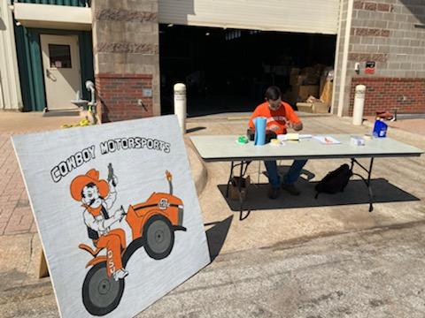 OSUAgEngr's tweet photo. Appreciate everyone who came out to support @CMSOSU for their annual mower clinic fundraiser! @ASABEorg @BAEOkstate @OSU_CEAT @okstateferguson https://t.co/Unzt9Ba7L0