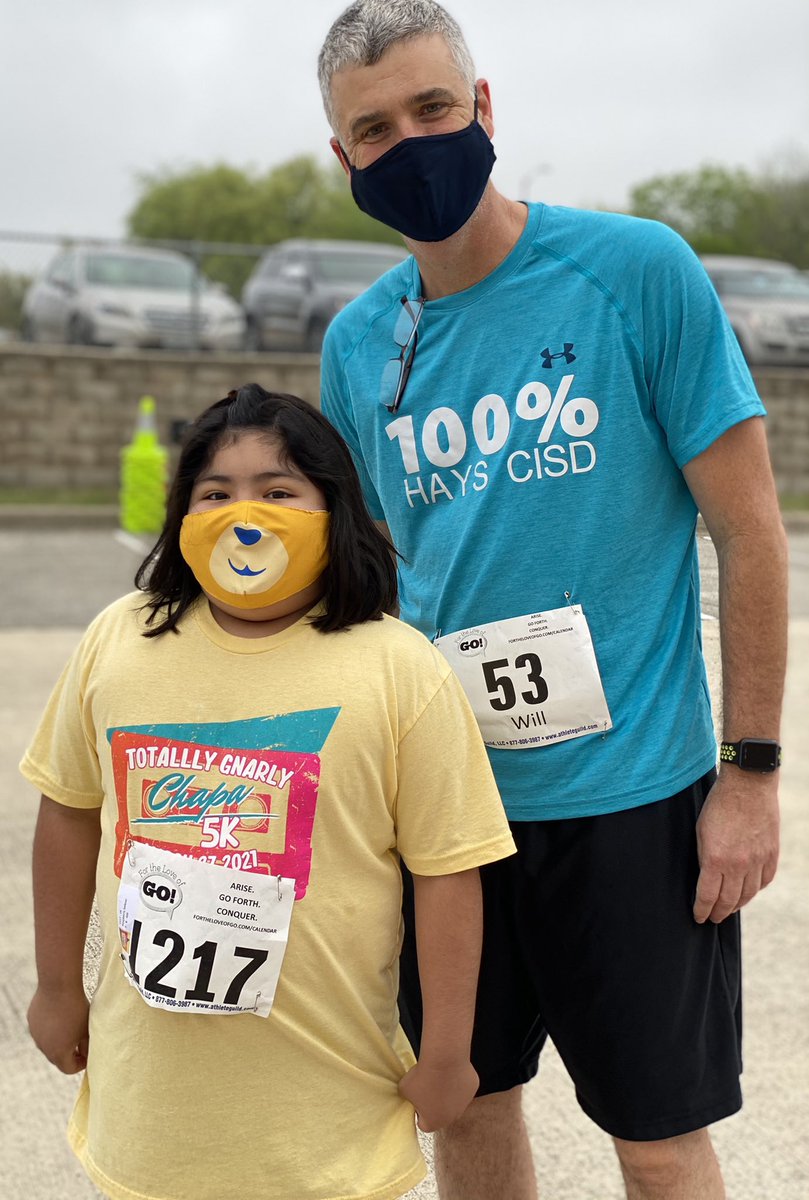 OroscoBOTD5's tweet photo. Started out this morning @Chapa_Cougars to support &amp; participate in their Chapa 5K with friends &amp; running buddies, @budatxwill &amp; Suzanne. 
#100PercentHaysCISD
#HaysCISDPrideBeginsWithYou
#FortheLoveofGo https://t.co/OcmTie5ufz