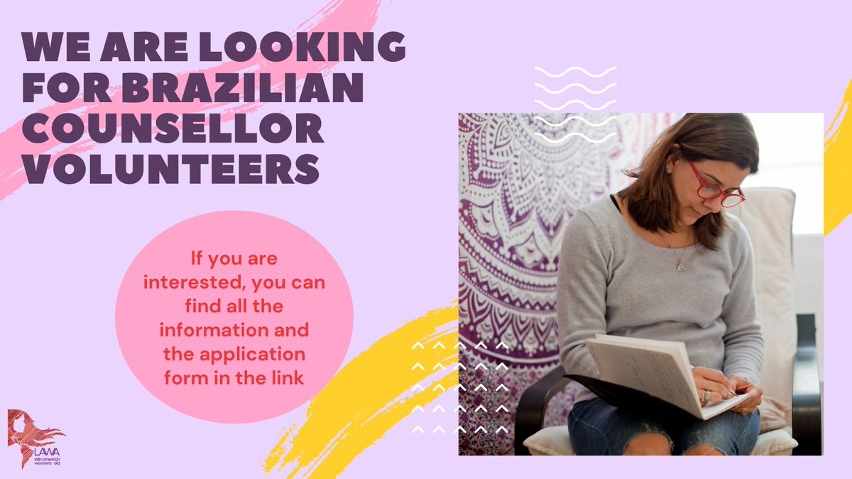LAWALondon's tweet image. If you are are a Brazilian mental health worker in the UK interested in supporting Brazilian women survivors or gender based violence, you can join now our #VolunteerProgram. Apply here: lawadv.org.uk/en/get-involve…
